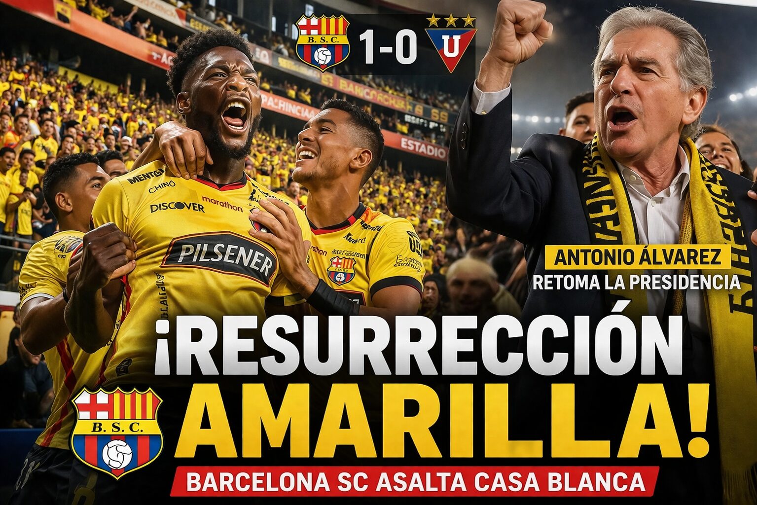 barcelona sc reina en el rodrigo paz delgado