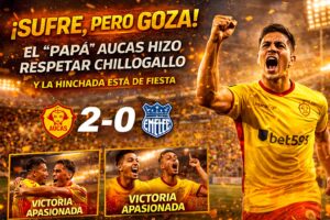 ¡Sufre pero goza! El «Papá» Aucas hizo respetar Chillogallo y la hinchada está de fiesta