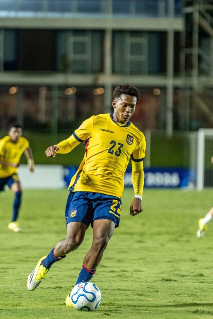 johan martínez jugador de la selección de ecuador sub 17.