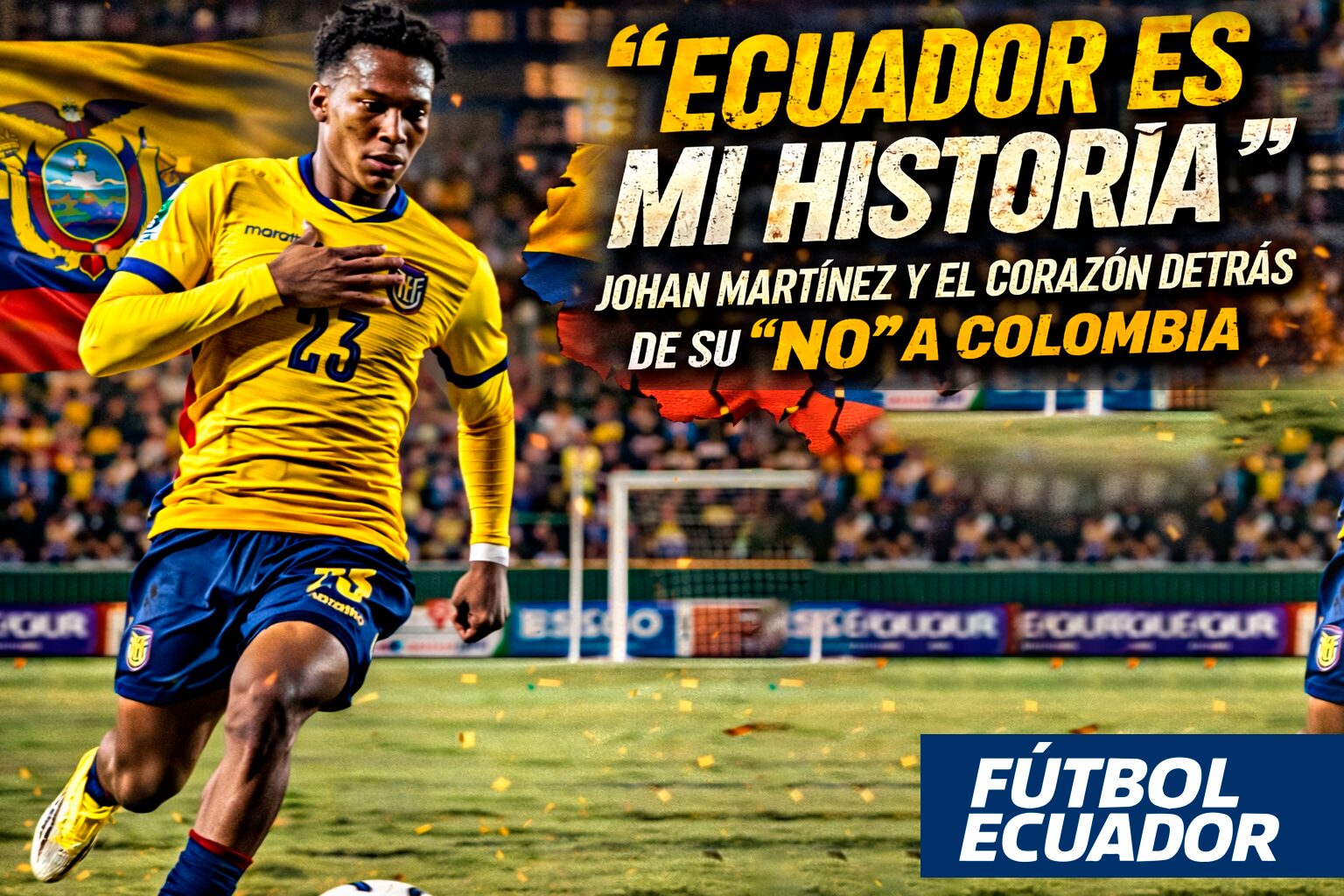 Johan Martínez jugador de la Selección de Ecuador Sub-17.